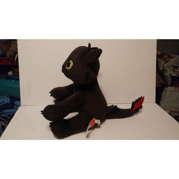 Build A Bear Toothless How To Train Your Dragon Night Fury 14" w/ Wings - Picture 4 of 6
